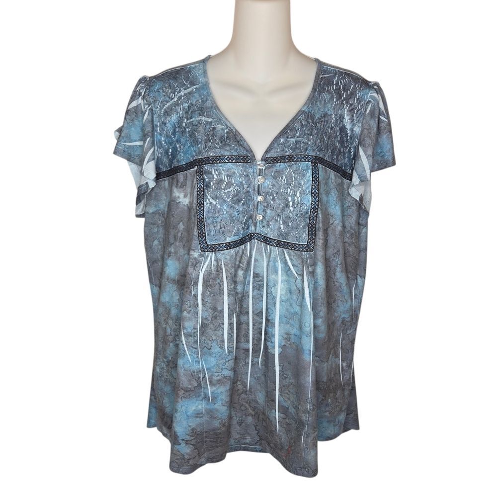 Unity World Wear Boho Sublimation Summer Top Size XL